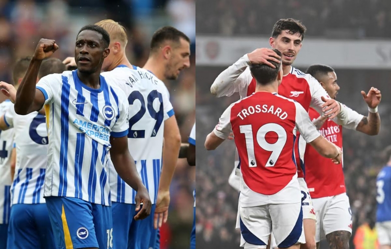 Trực tiếp Brighton vs Arsenal, 00h30 ngày 5/1/2025