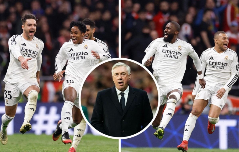 Ancelotti thừa nhận Real Madrid kiệt sức và thắng may mắn