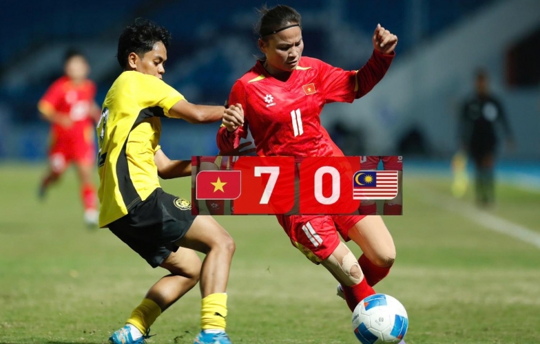 Thắng 7-0, Việt Nam khiến Malaysia thua trận đậm nhất lịch sử