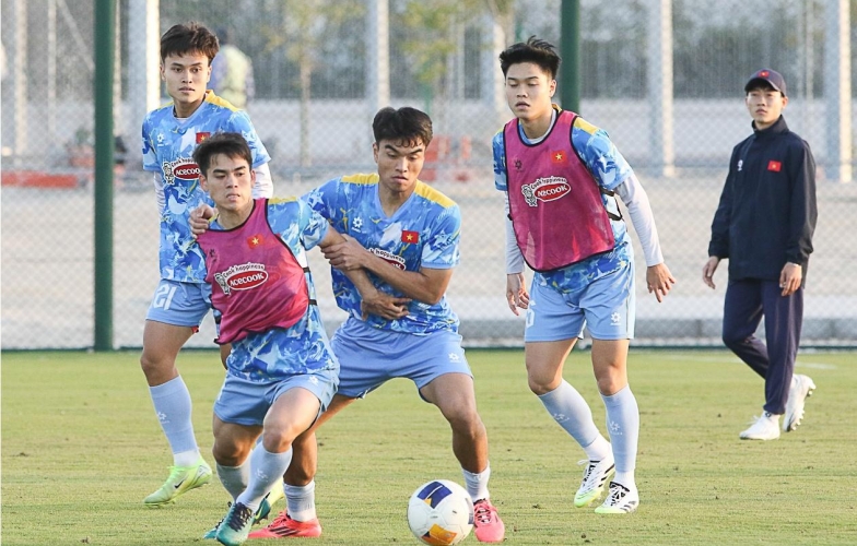 U23 Việt Nam tập buổi cuối tại Qatar, chuẩn bị sang Ả Rập Xê Út