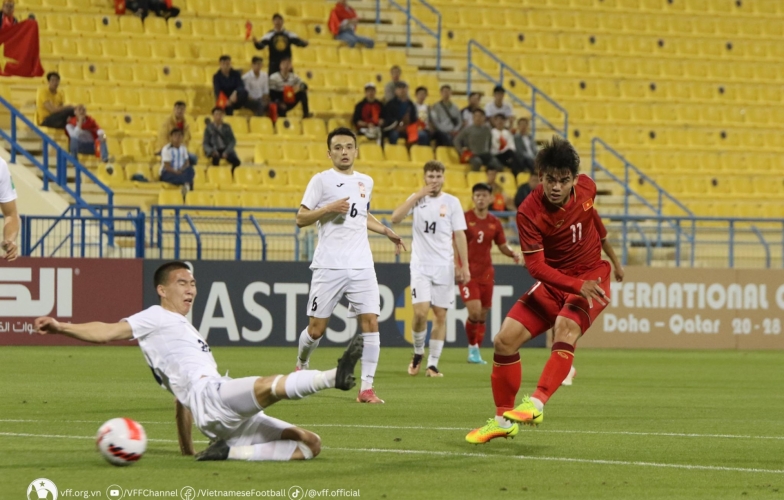 Trực tiếp U23 Việt Nam 1-0 U23 Kyrgyzstan: Mở tỷ số sớm