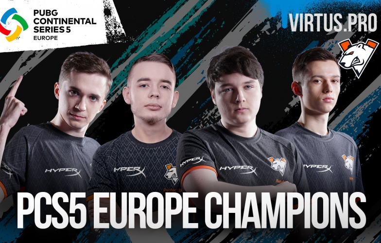 PUBG: Virtus.pro lên ngôi vô địch PCS5 Europe