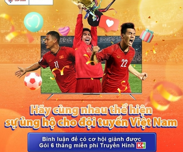 coocaa TV tài trợ giải AFF Suzuki Cup, NHM bóng đá Việt Nam có cơ hội nhận gói FPT Play K+ miễn phí cho mùa EURO 2020 trong ngày 06.06