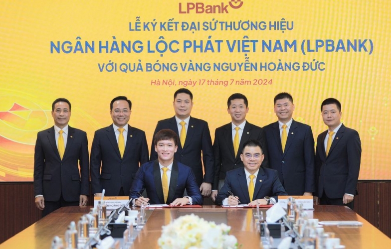 Quả bóng vàng Hoàng Đức được lựa chọn làm Đại sứ thương hiệu Ngân hàng Lộc Phát Việt Nam (LPBank)