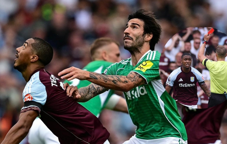 Không Isak, Newcastle bất lực trước Aston Villa chỉ còn 10 người