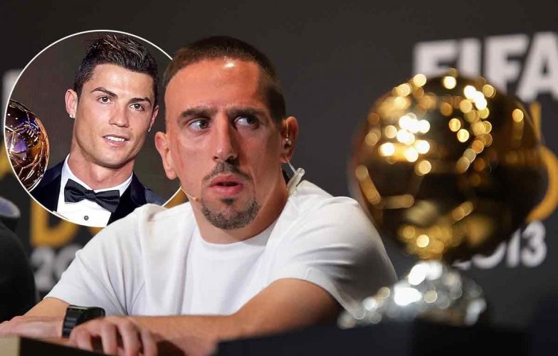 Ribery: 'Tôi nghĩ mình giành Quả bóng vàng, Ronaldo không có danh hiệu nào'