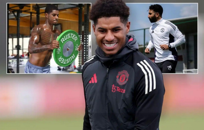 Bị đào thải, Rashford vẫn trở lại MU luyện tập