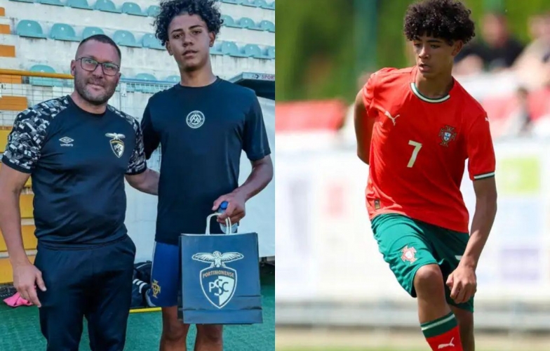 Con trai Ronaldo bất ngờ tập luyện tại CLB ít ai ngờ tới