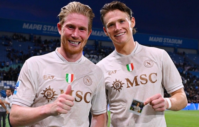 'Song sát' Kevin De Bruyne và McTominay tỏa sáng rực rỡ tại Napoli