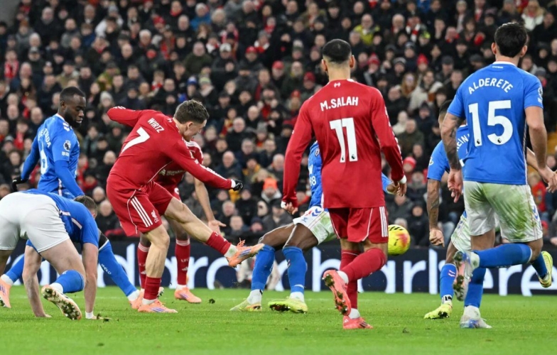 Florian Wirtz bị tước bàn thắng đầu tiên cho Liverpool