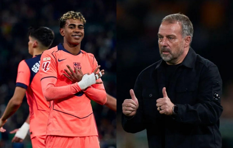 Hansi Flick: 'Vị trí mới của Yamal khiến tôi thực sự ấn tượng'