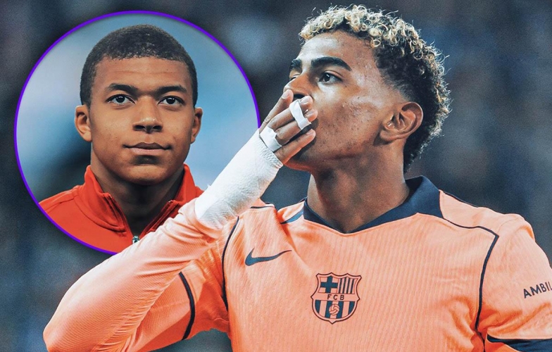 Yamal phá kỷ lục của Mbappe ở Champions League