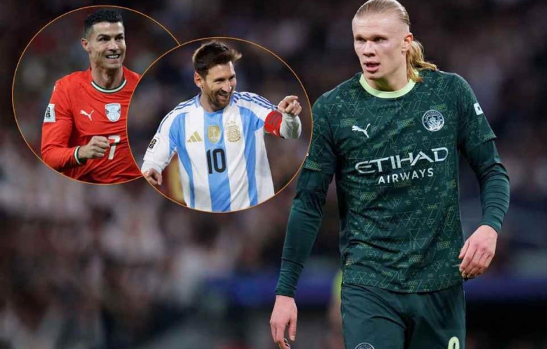 Haaland ngưỡng mộ điểm gì của Ronaldo và Messi?