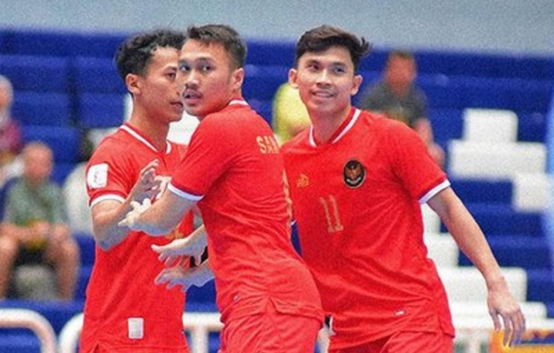 Indonesia thắng đậm 9-0, dẫn đầu bảng giải futsal Đông Nam Á