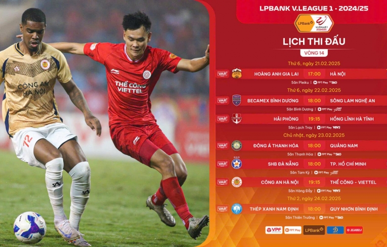 Hấp dẫn cuộc đua lượt về V-League 2024/25