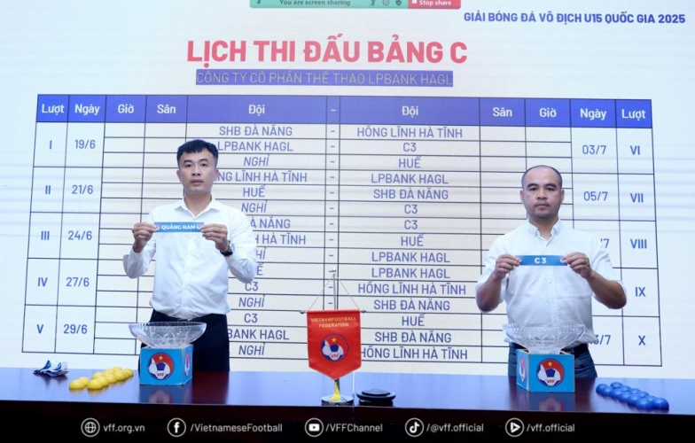 31 đội tham dự, xác định 6 bảng đấu ở VL giải bóng đá vô địch U15 quốc gia 2025