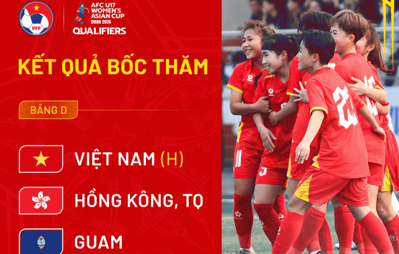 Lịch thi đấu của U17 Việt Nam tại vòng loại U17 nữ châu Á 2026