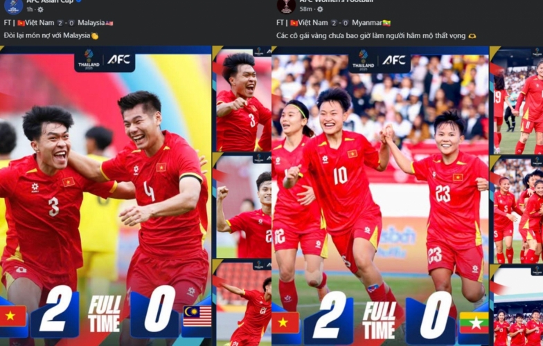 Bóng đá Việt Nam đại thắng, AFC gửi thông điệp đặc biệt