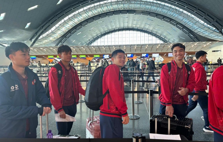 Đáp sân bay, U23 Việt Nam lập tức tập buổi đầu tiên ở Ả Rập Xê Út