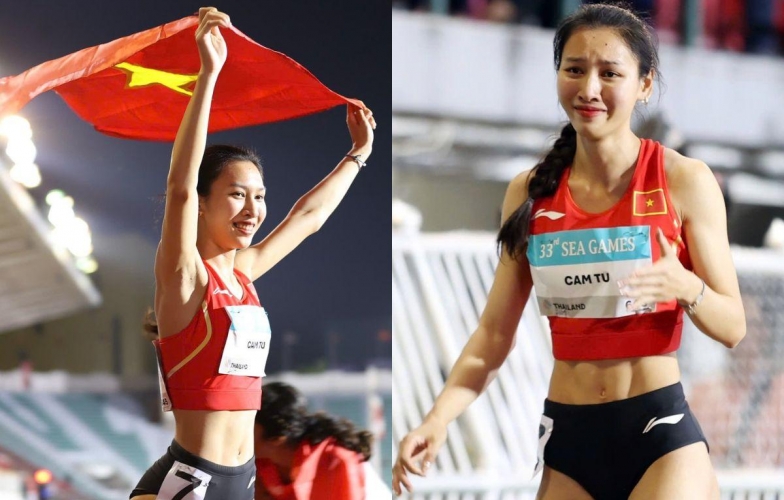 Hot girl điền kinh Việt Nam bật khóc, phá kỷ lục quốc gia 15 năm