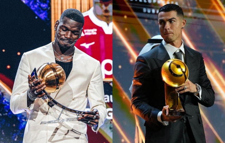 Pogba xúc động tri ân Ronaldo tại lễ trao giải danh giá