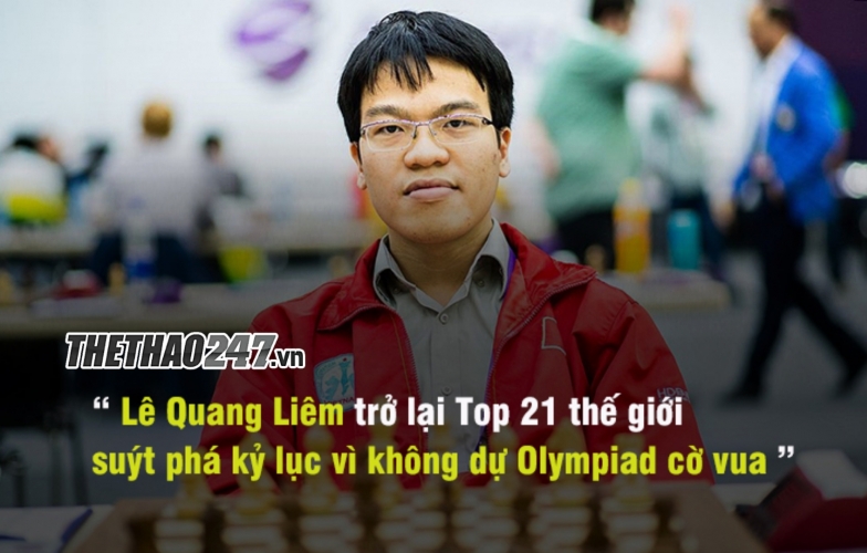 Kỳ thủ Lê Quang Liêm trở lại Top 21 cờ vua thế giới