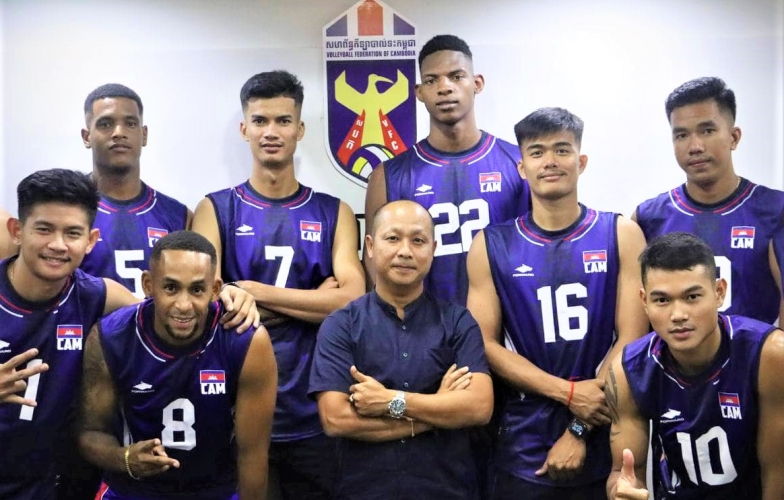 Danh sách bóng chuyền nam Campuchia dự ASIAD 19, có 3 cầu thủ nhập tịch