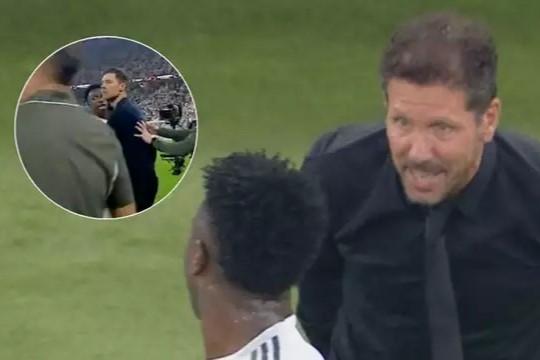 Vinicius Jr nổi điên, suýt lao vào Simeone sau lời khiêu khích gây sốc