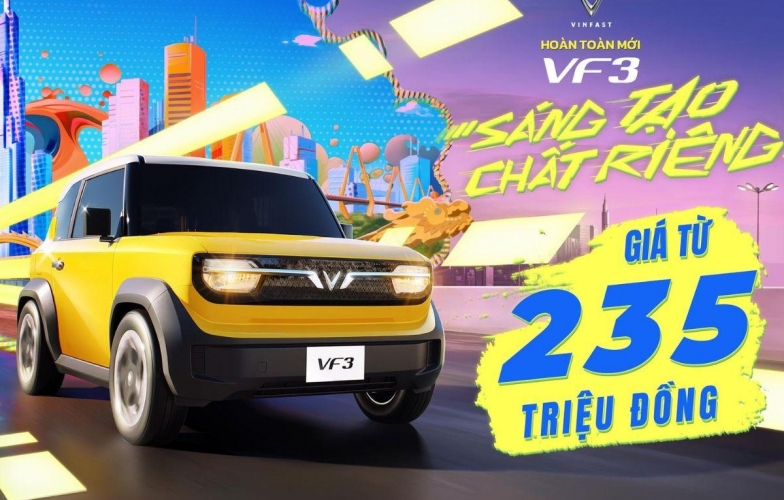 Ô tô điện mini VinFast VF 3 chính thức chốt giá bán tại Việt Nam