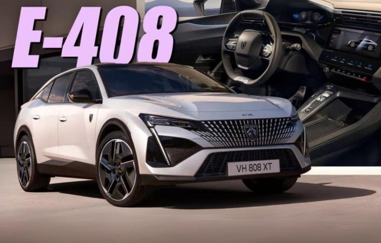 Peugeot E-408 ra mắt: Ngang cỡ VinFast VF 7, phạm vi hoạt động hơn 450 km