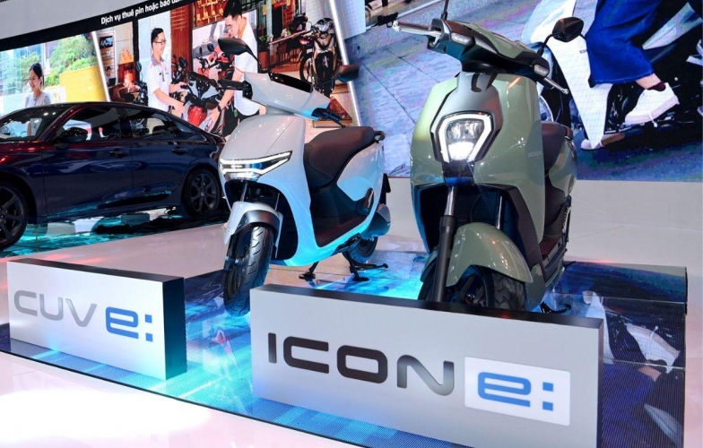 Honda trình làng bộ đôi xe máy điện CUV e: và ICON e: tại Việt Nam