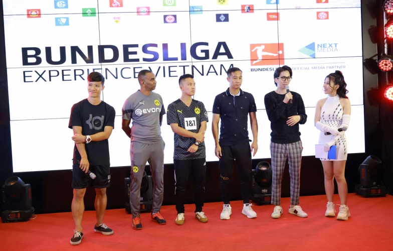 Đỗ Kim Phúc, ViruSs và Hoàng Bách 'cháy' hết mình tại sự kiện Bundesliga Experience Vietnam