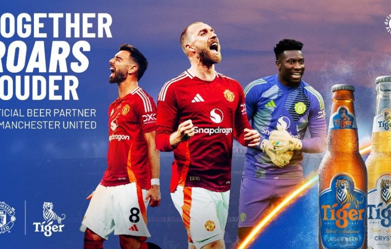 Tiger - Bia chính thức của Câu lạc bộ Bóng đá Manchester United