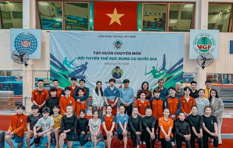 Đội tuyển TDDC Việt Nam tập huấn chuyên môn cùng chuyên gia Nhật Bản