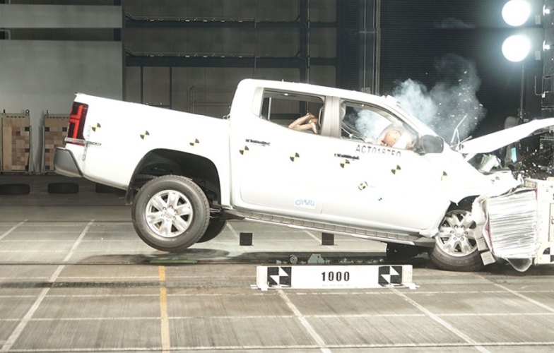 Bán tải Mitsubishi Triton 2024 gây ấn tượng với kết quả thử nghiệm va chạm NCAP