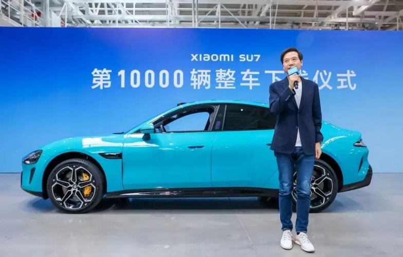 'Gã khổng lồ' công nghệ Xiaomi xuất xưởng chiếc xe điện SU7 thứ 10.000 chỉ sau 1 tháng ra mắt