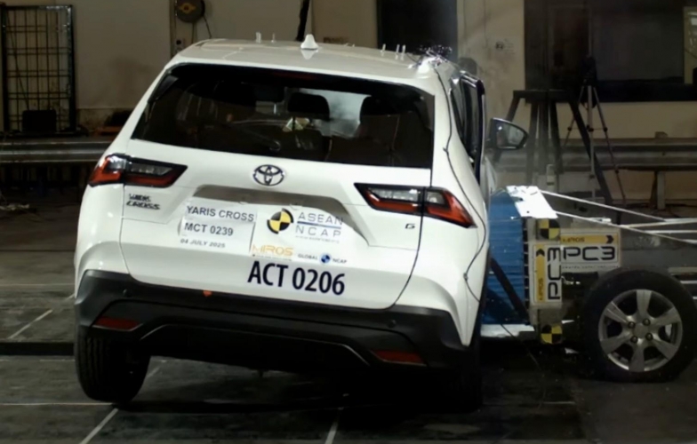 Bị chê vỏ 'mỏng', Toyota Yaris Cross vẫn đạt 5 sao an toàn ASEAN NCAP