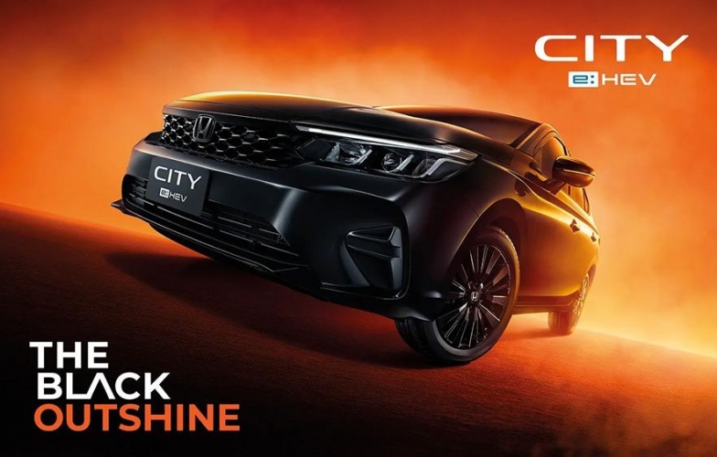 Honda City e:HEV có phiên bản mới cực ngầu với bộ phụ kiện 'Black Out' phủ đen toàn diện