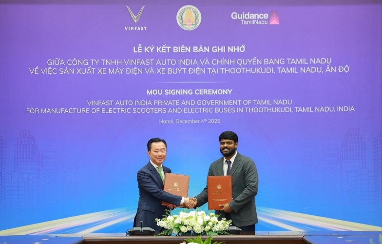 Đầu tư 500 triệu USD, VinFast phát triển dây chuyền xe buýt điện và xe máy điện tại Ấn Độ