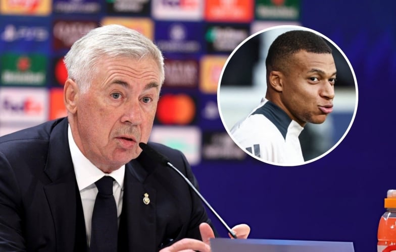 Ancelotti báo tin không thể vui hơn về Mbappe trước thềm đấu Lille