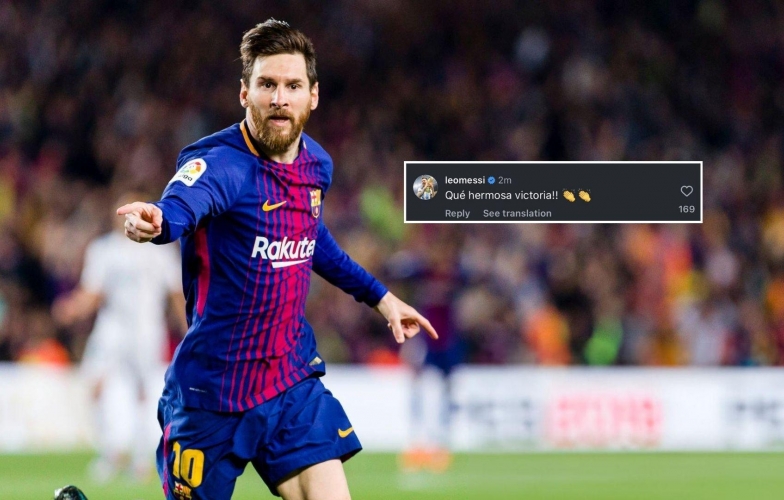 Messi lên tiếng sau chiến thắng của Barca trước Real Madrid