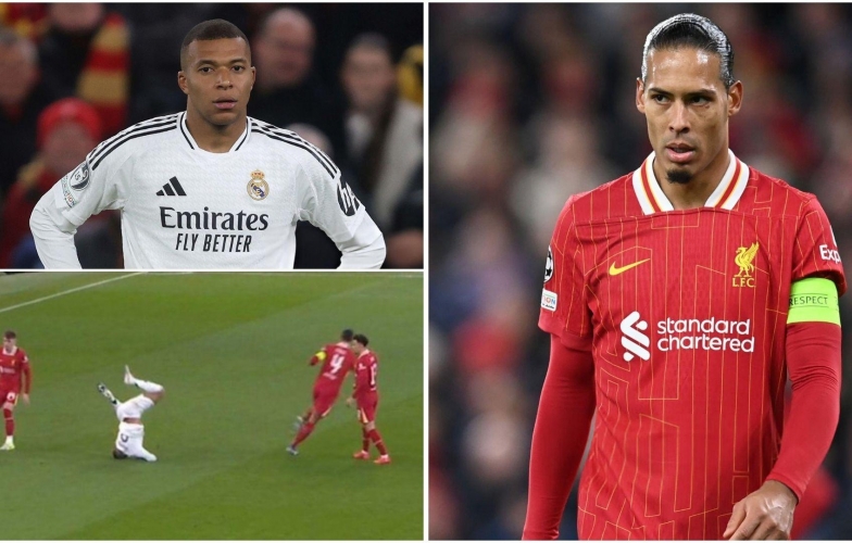 Van Dijk 'chế giễu' Mbappe cả trong lẫn ngoài sân