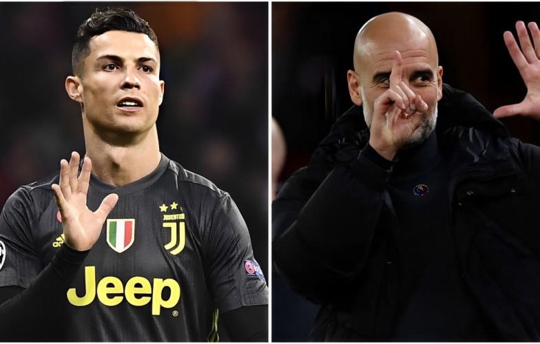 Bắt chước Ronaldo, Pep Guardiola đáp trả fan Liverpool