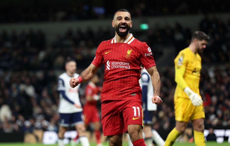 Salah tỏa sáng, Liverpool đả bại Tottenham trong trận cầu 9 bàn