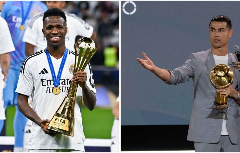 Vinicius khôn khéo đáp trả lời khen của Ronaldo