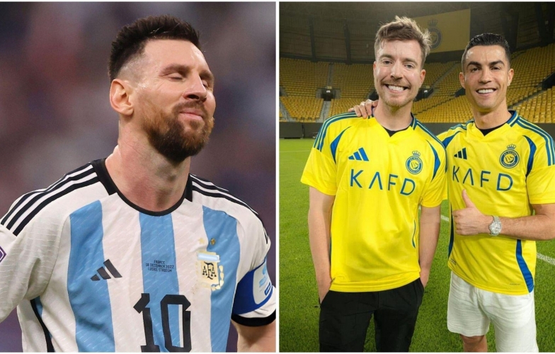 Mr Beast: 'Nhìn Ronaldo thi đấu, tôi đã thay đổi quan điểm về Messi'