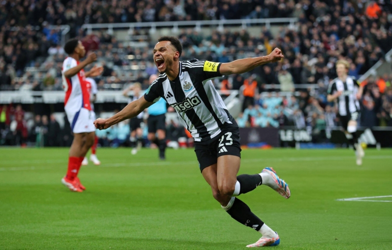 Trực tiếp Newcastle 1-0 Arsenal: Chủ nhà vượt lên