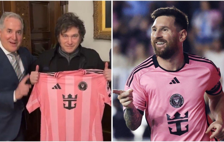 Messi tặng quà cho tổng thống Argentina