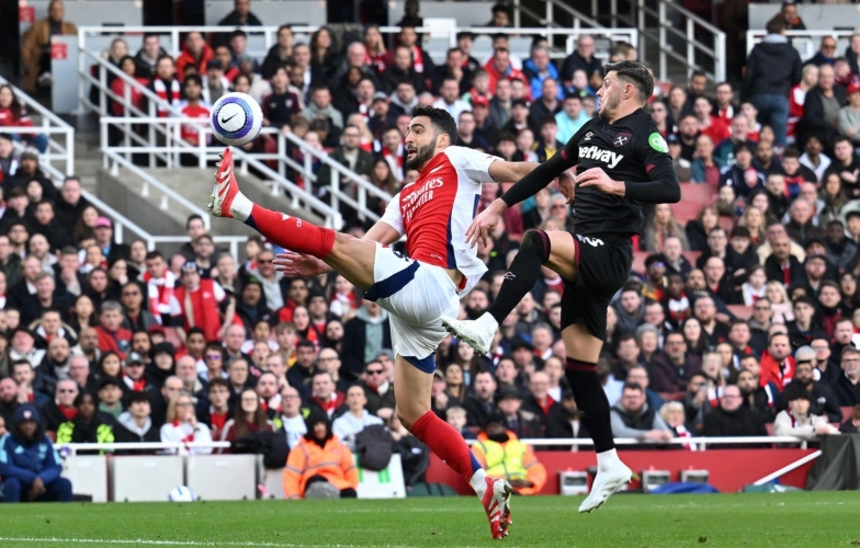 Trực tiếp Arsenal 0-0 West Ham: Chủ nhà áp đảo