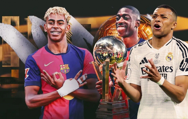 5 ứng viên Quả bóng Vàng 2025: Không có Mbappe, Yamal chỉ xếp thứ 2